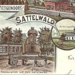 Sattelwaldbaude na pocztówce z 1890r.